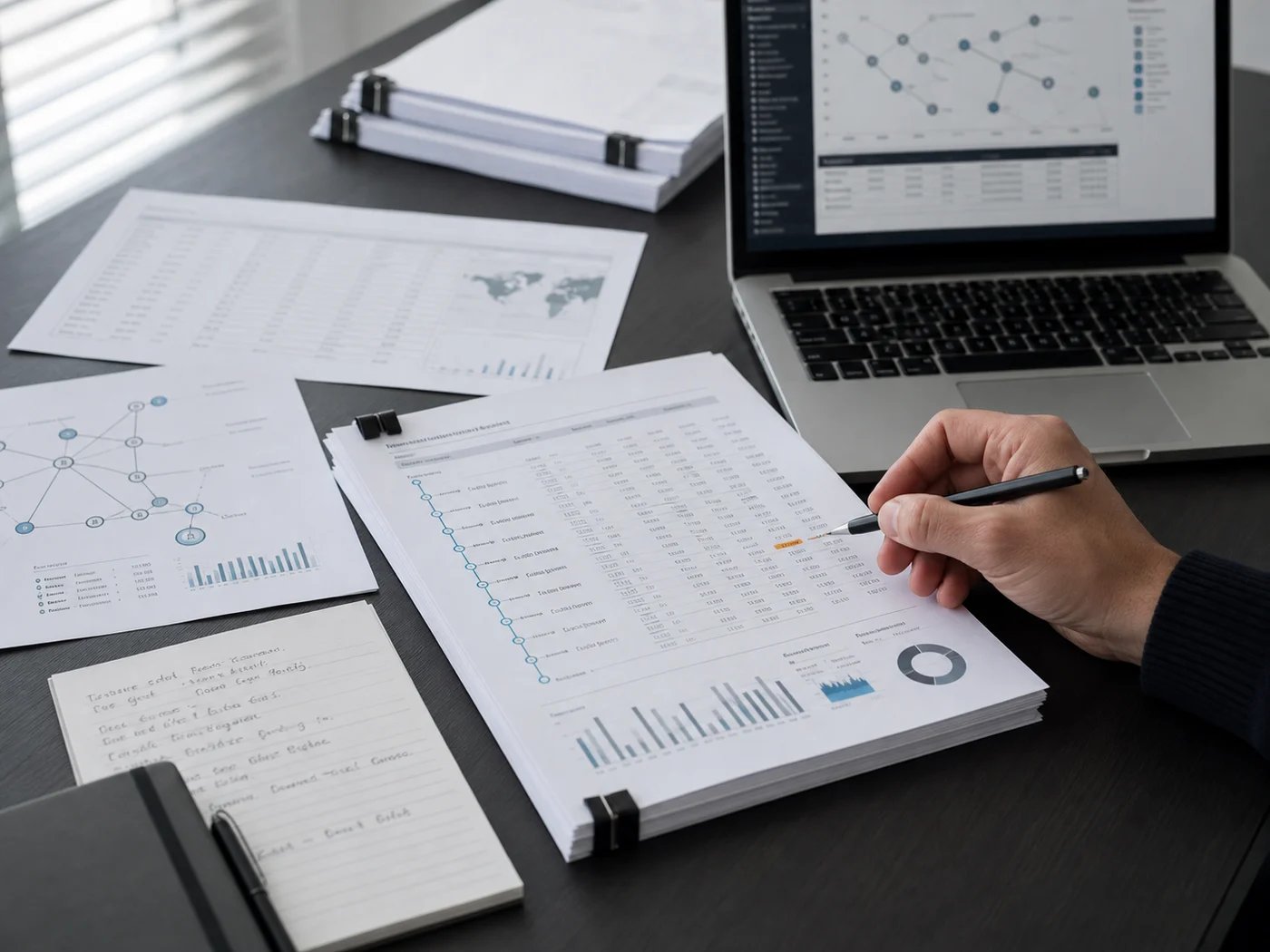 Digital asset investigation report and transaction evidence under review